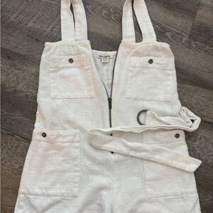 Billabong Cream Jumpsuit with Belt